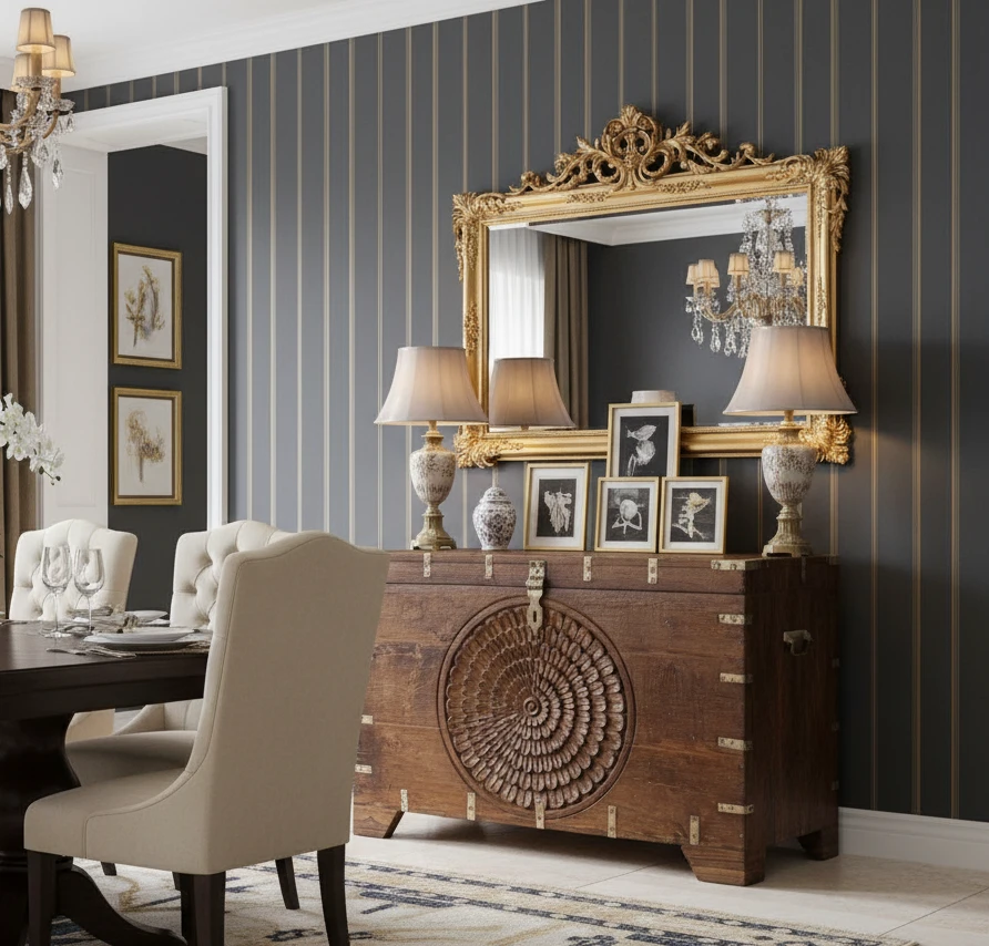 Vintage Furniture, Armoires, and Sideboards in Luxury Rentals: Curating Character and Charm