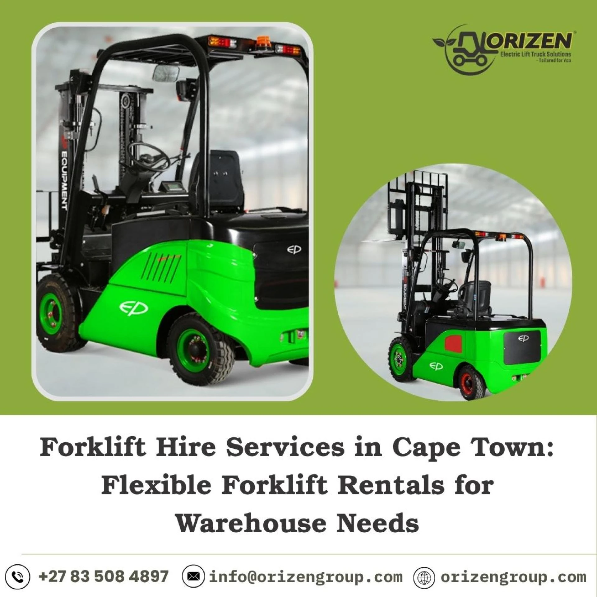 Forklift Hire Services in Cape Town: Flexible Forklift Rentals for Warehouse Needs