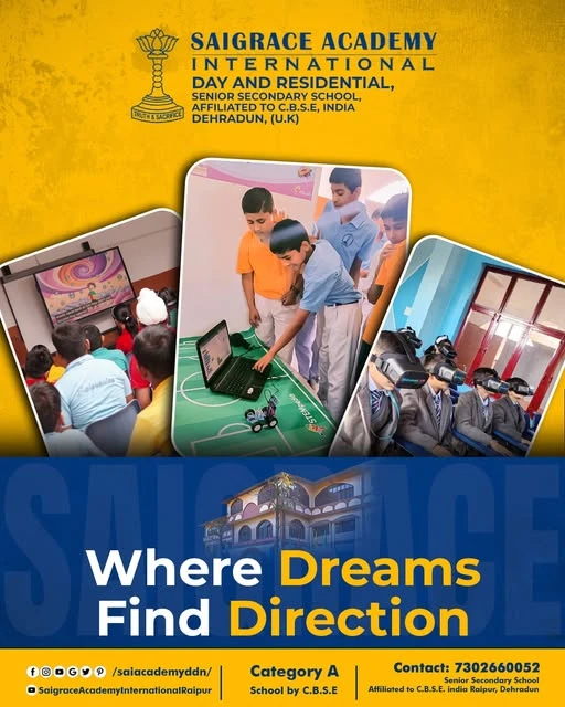 Experience Academic Excellence at Saigrace Academy International, Dehradun’s Leading Boys’ Boarding School