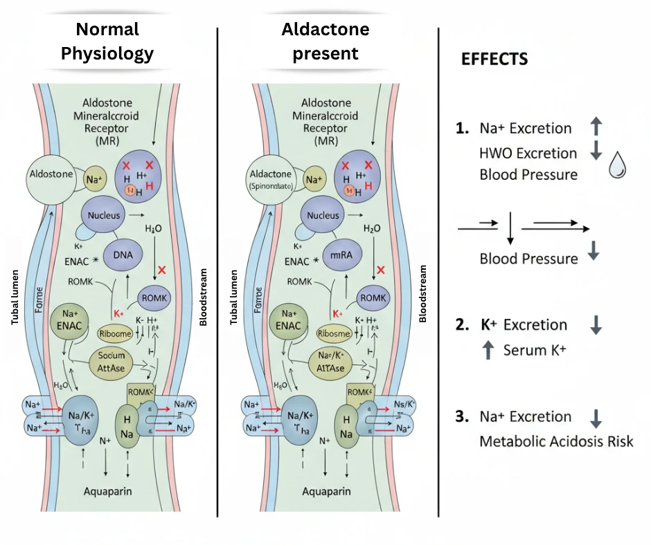 My Post How Spironolactone (Aldactone tablet) controls blood pressure and used for Heart health