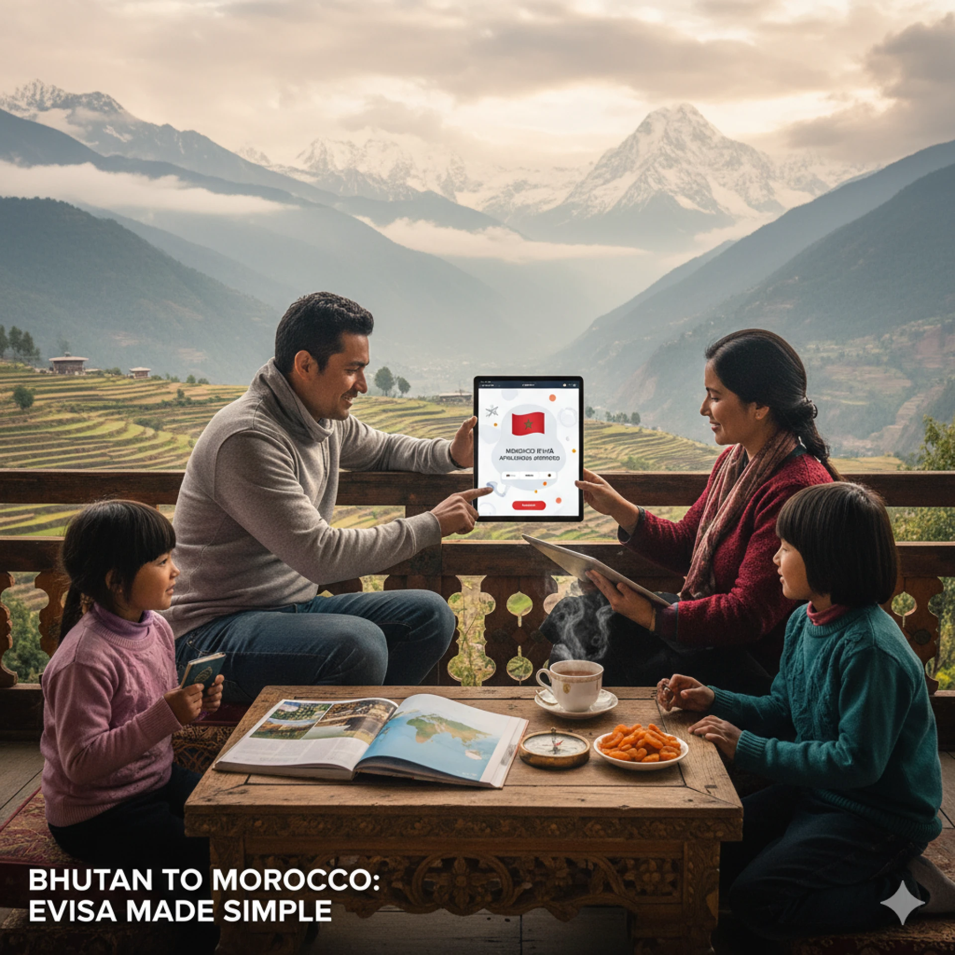 Moroccan visa online for Bhutanese citizens