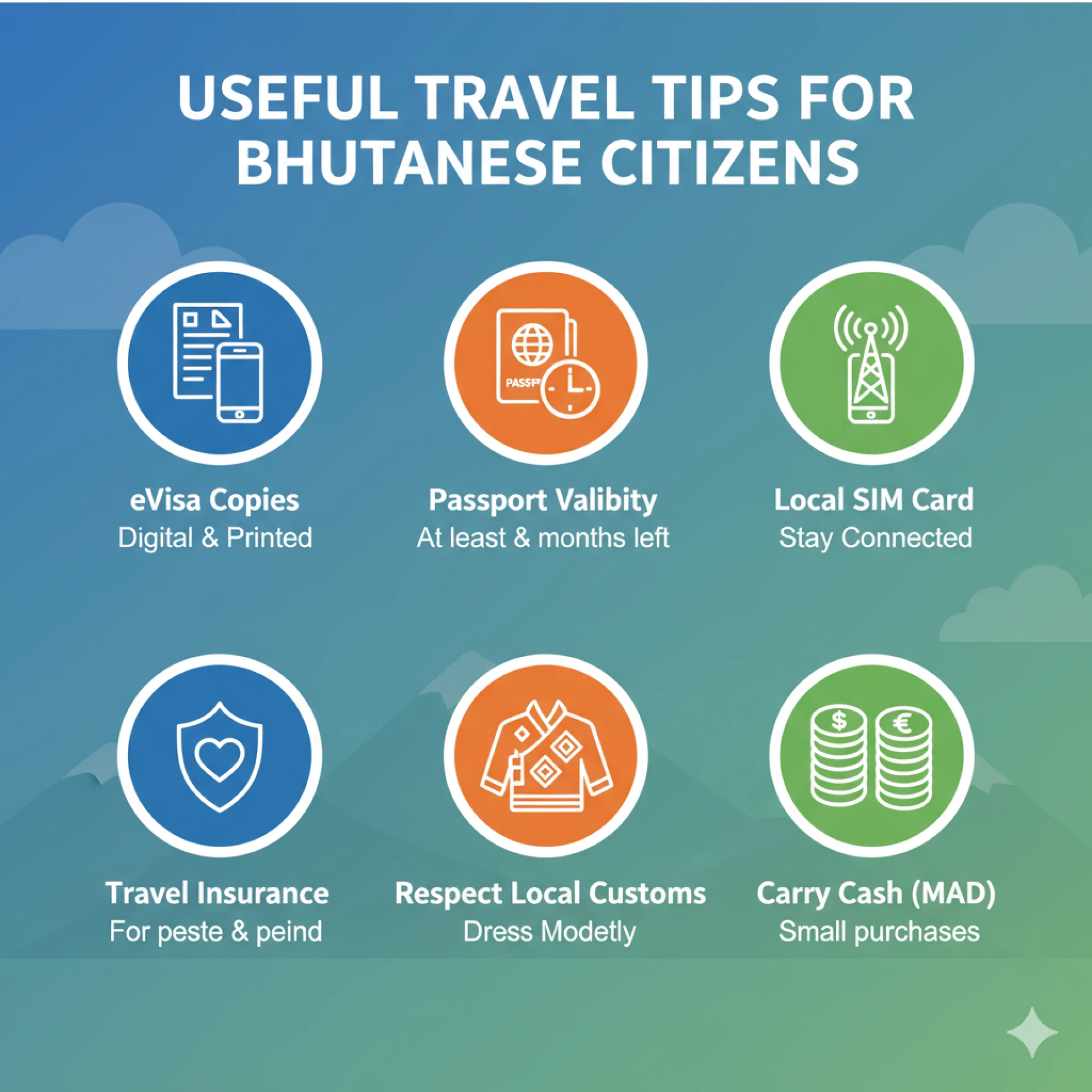 Moroccan visa online for Bhutanese citizens