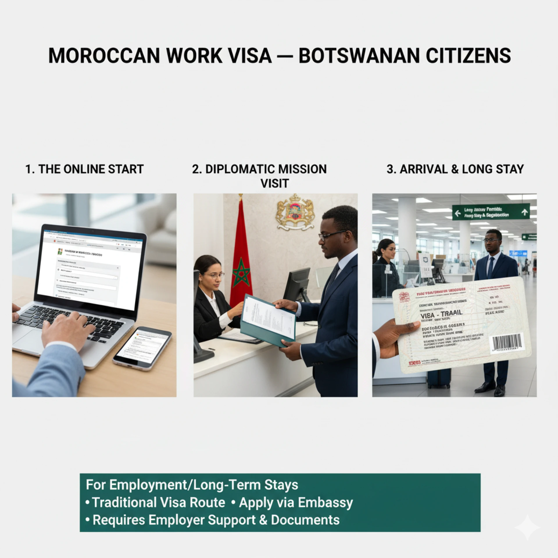 Moroccan visa requirements for Botswanan citizens
