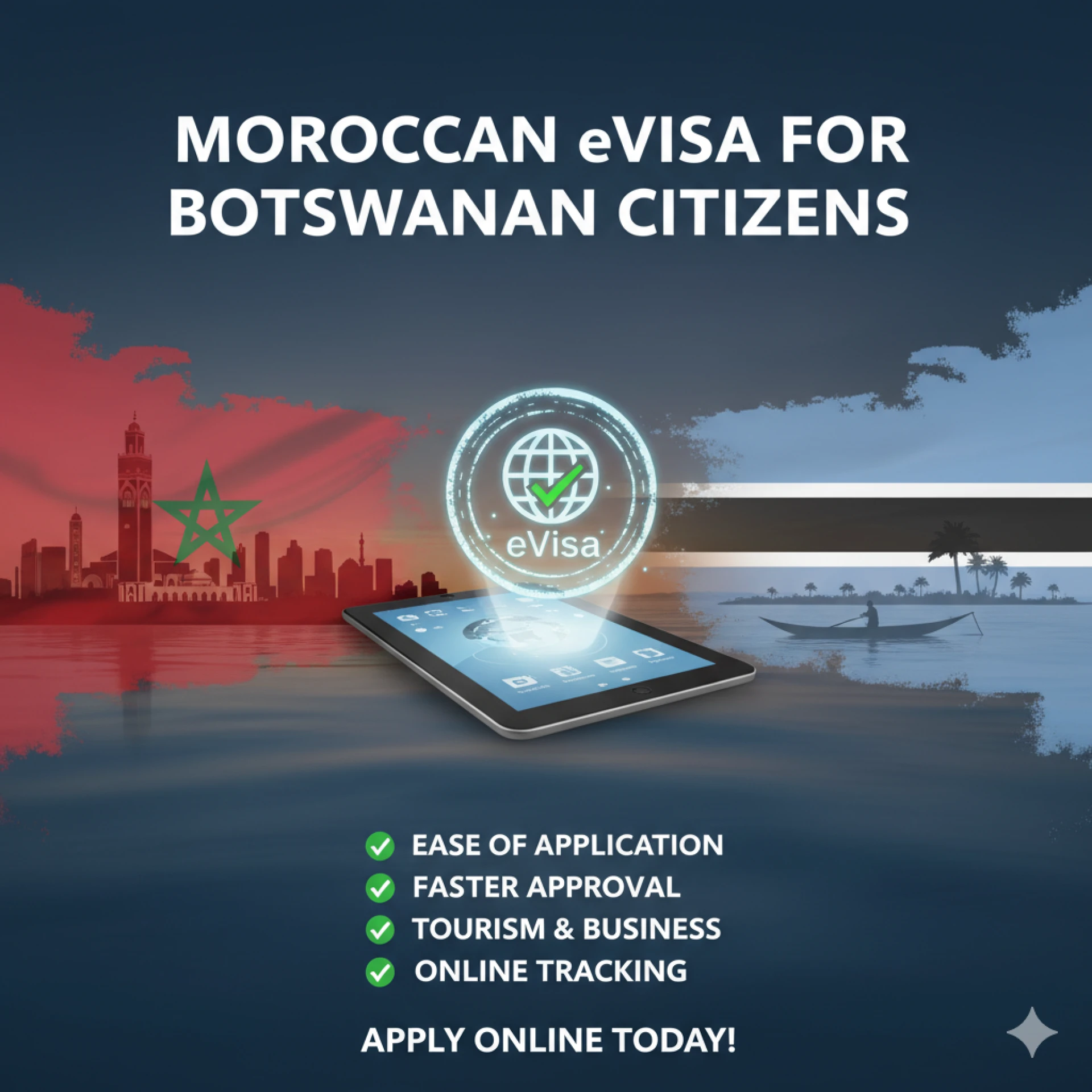 Moroccan visa requirements for Botswanan citizens