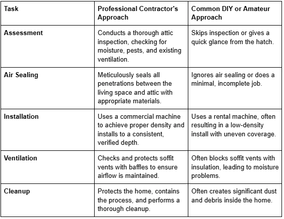 How Blown-In Fiberglass Insulation Contractor Ensures Long-Lasting Results