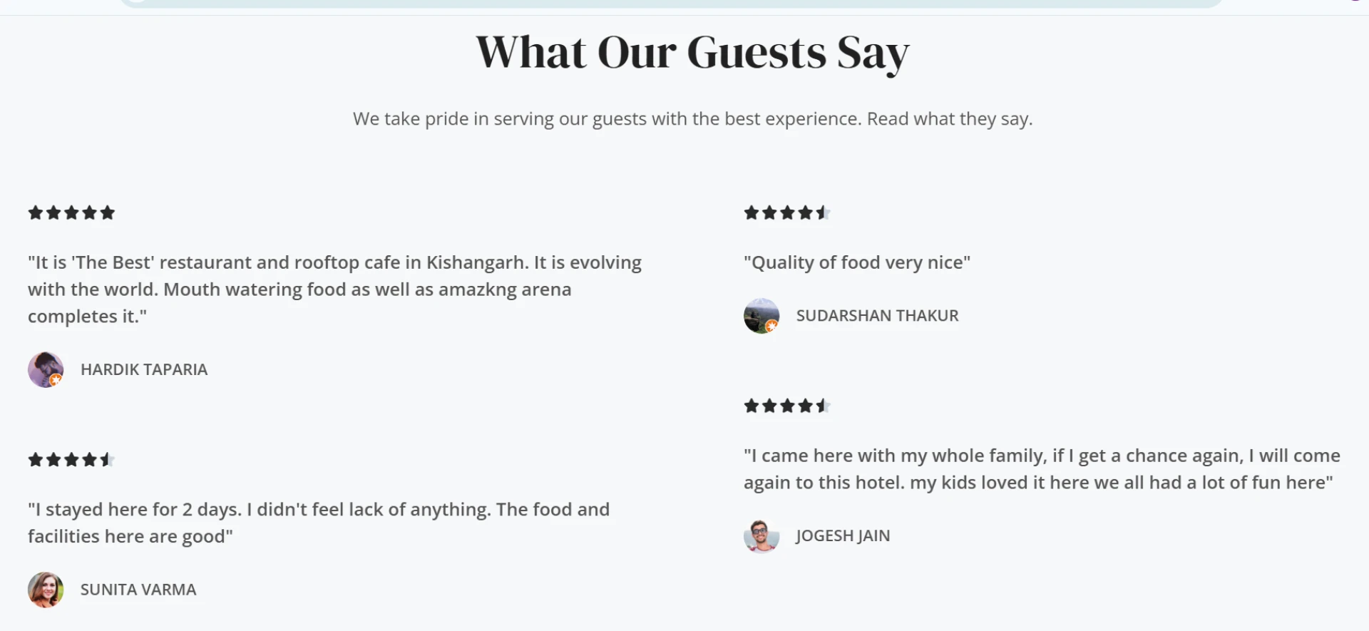 Premium Rooftop Restaurant in Kishangarh