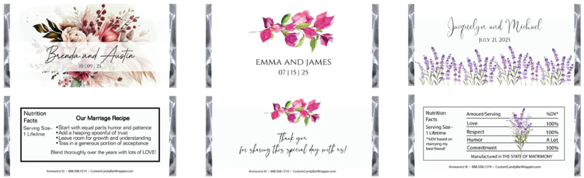 Sweeten Your Favors with Personalized Chocolate Bar Wrappers for Hershey Bars