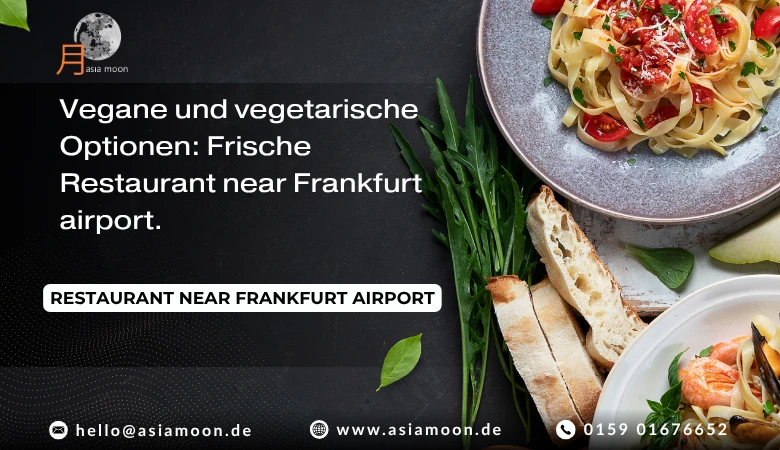 Vegane und vegetarische Optionen: Frische Restaurant near Frankfurt airport.