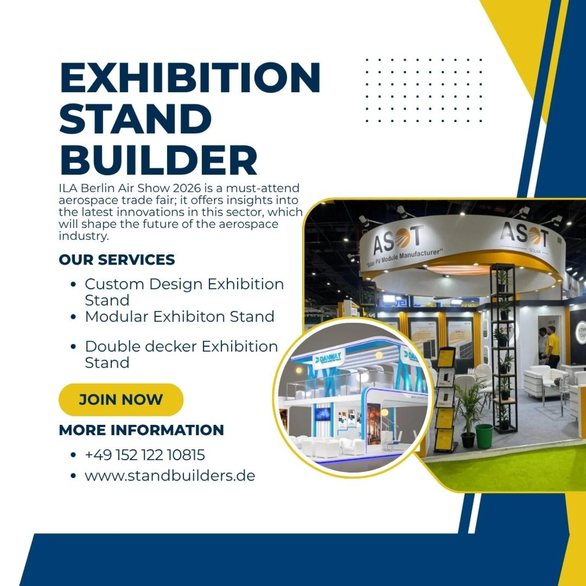  Exhibition Stand Builder in ILA Berlin Air Show | Trade Show Booth Builder