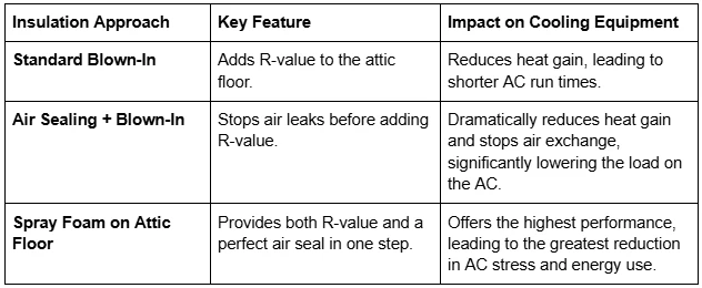 How Attic Insulation Reduces Seasonal Stress on Cooling Equipment
