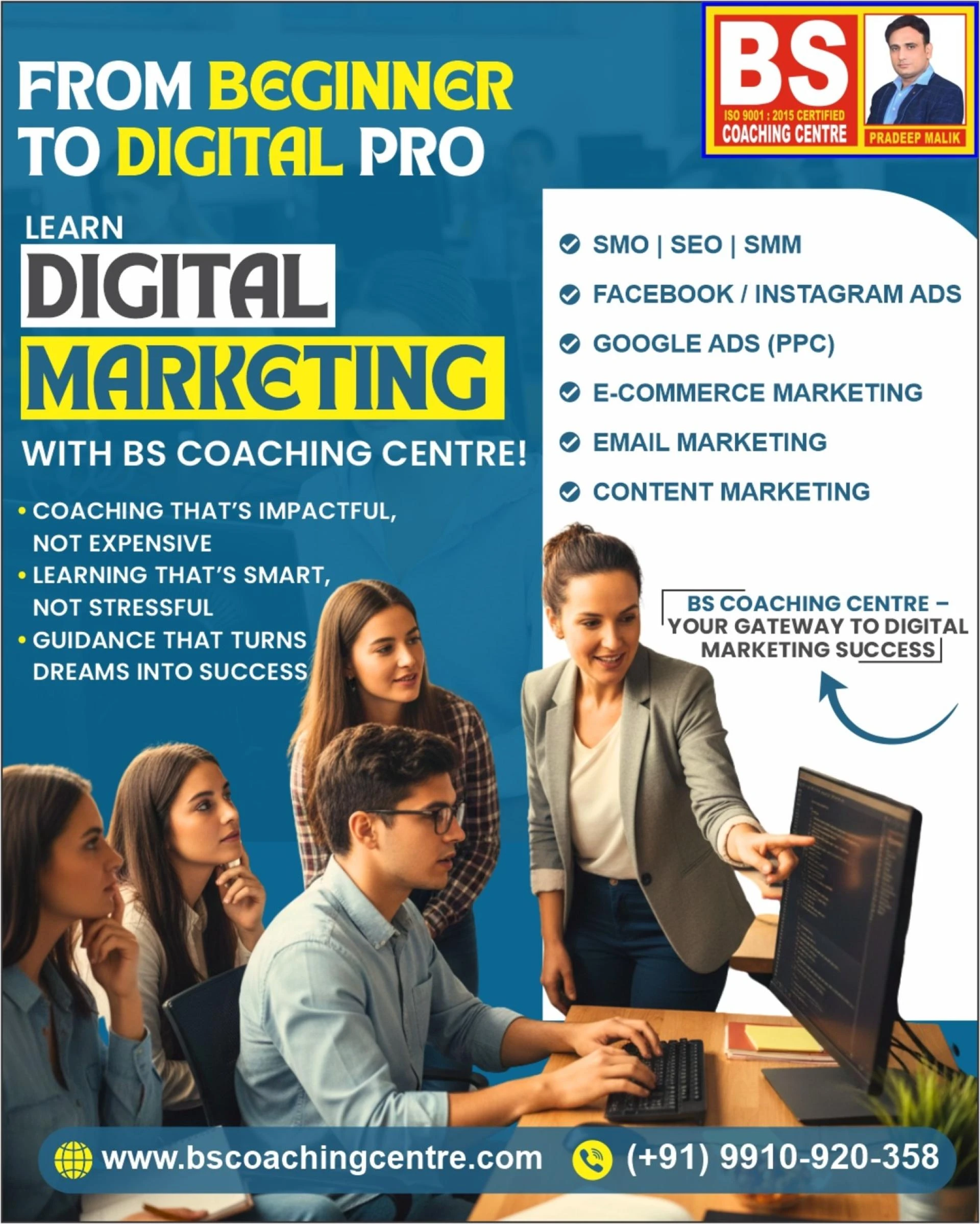 Digital Marketing Coaching in Nangloi – BS Coaching Centre