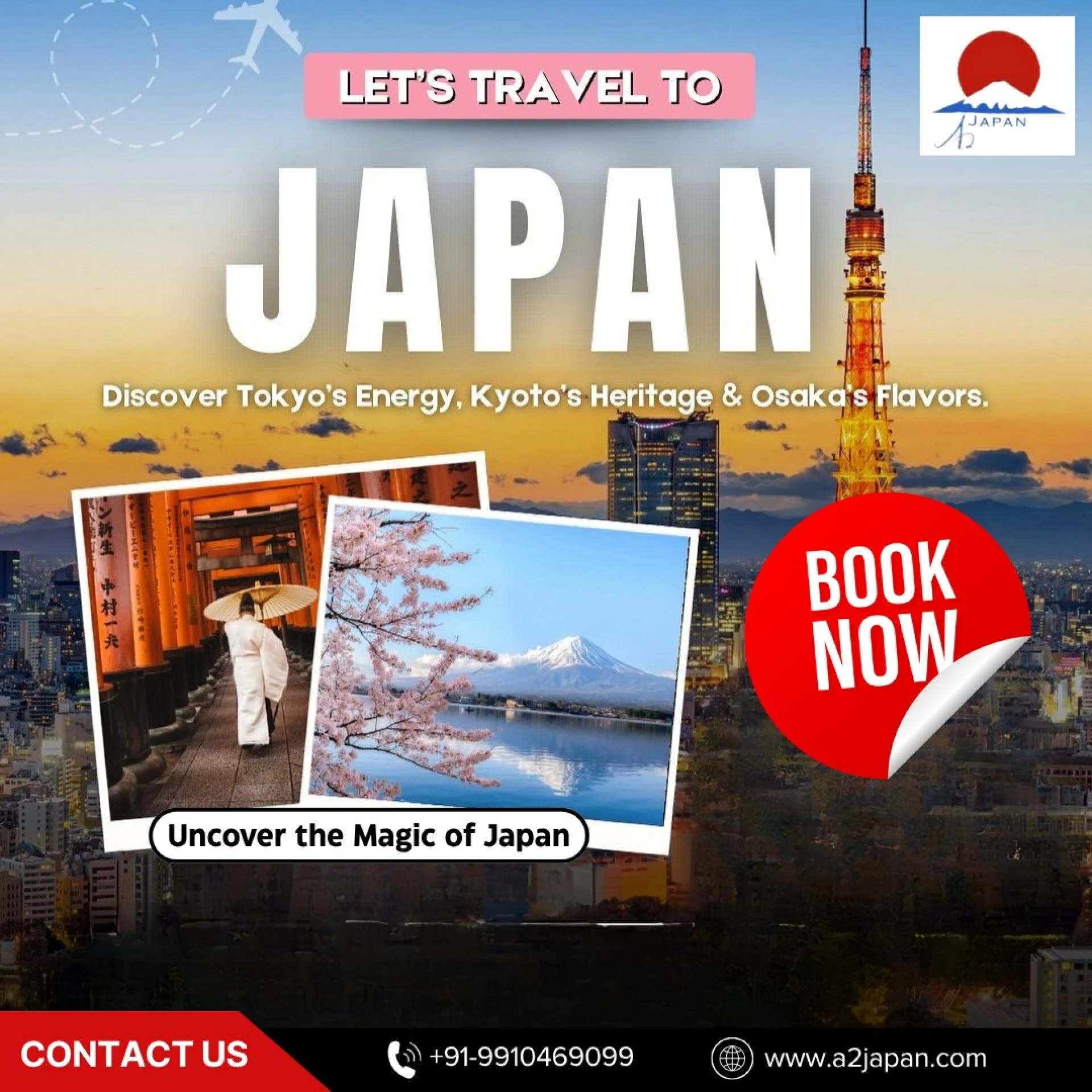 Experience the Japan Classic Golden Route Including Hiroshima with A2 Japan