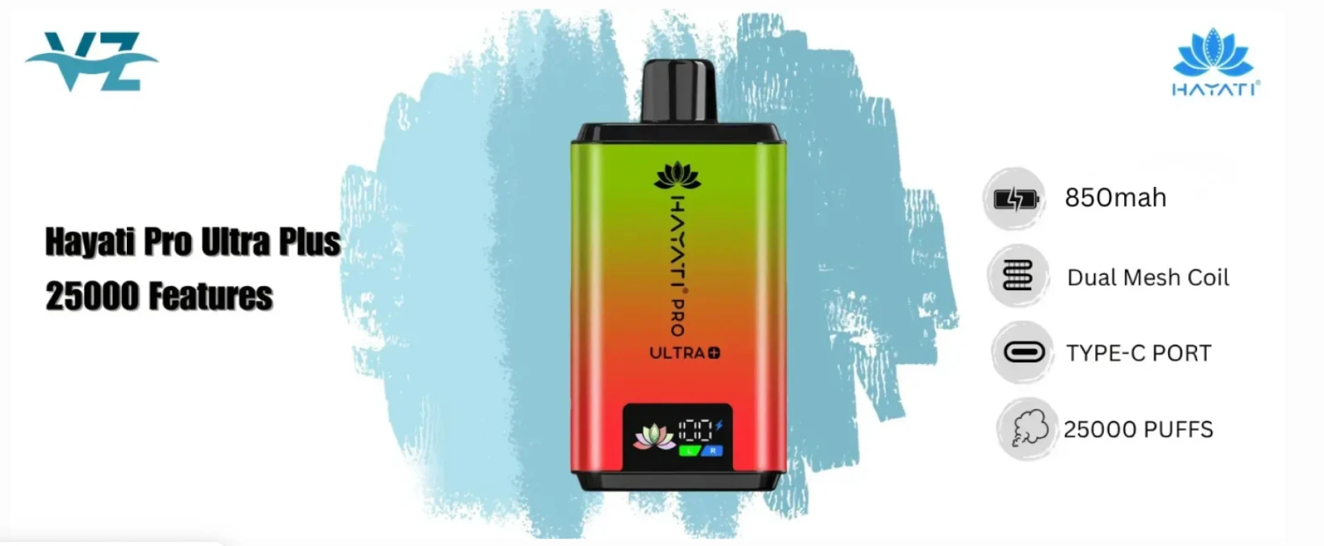 Hayati Pro Ultra Plus 25000 Box of 5 | Ultimate Vape Kit