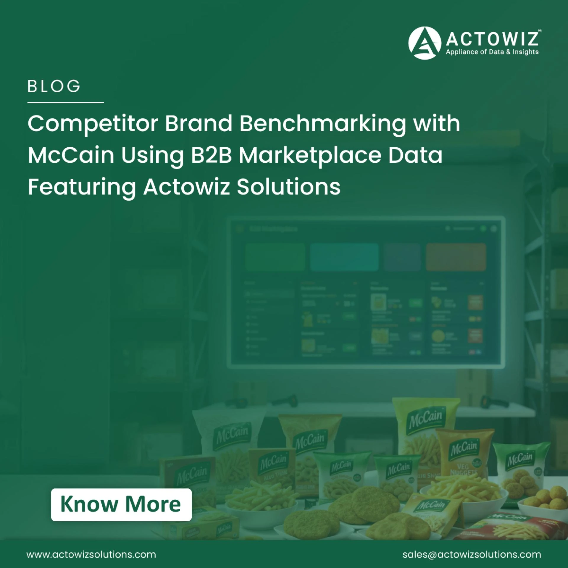 McCain vs Competitor Benchmarking Using B2B Marketplace Data | Actowiz
