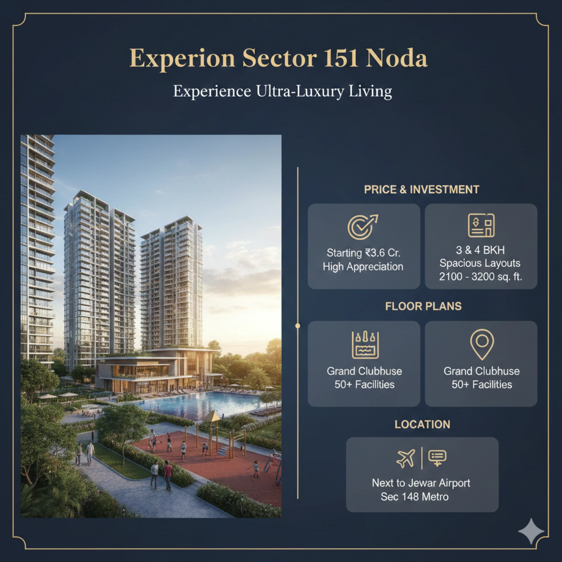 Experion Sector 151 Noida: Price, Floor Plans, Amenities & Location Advantages