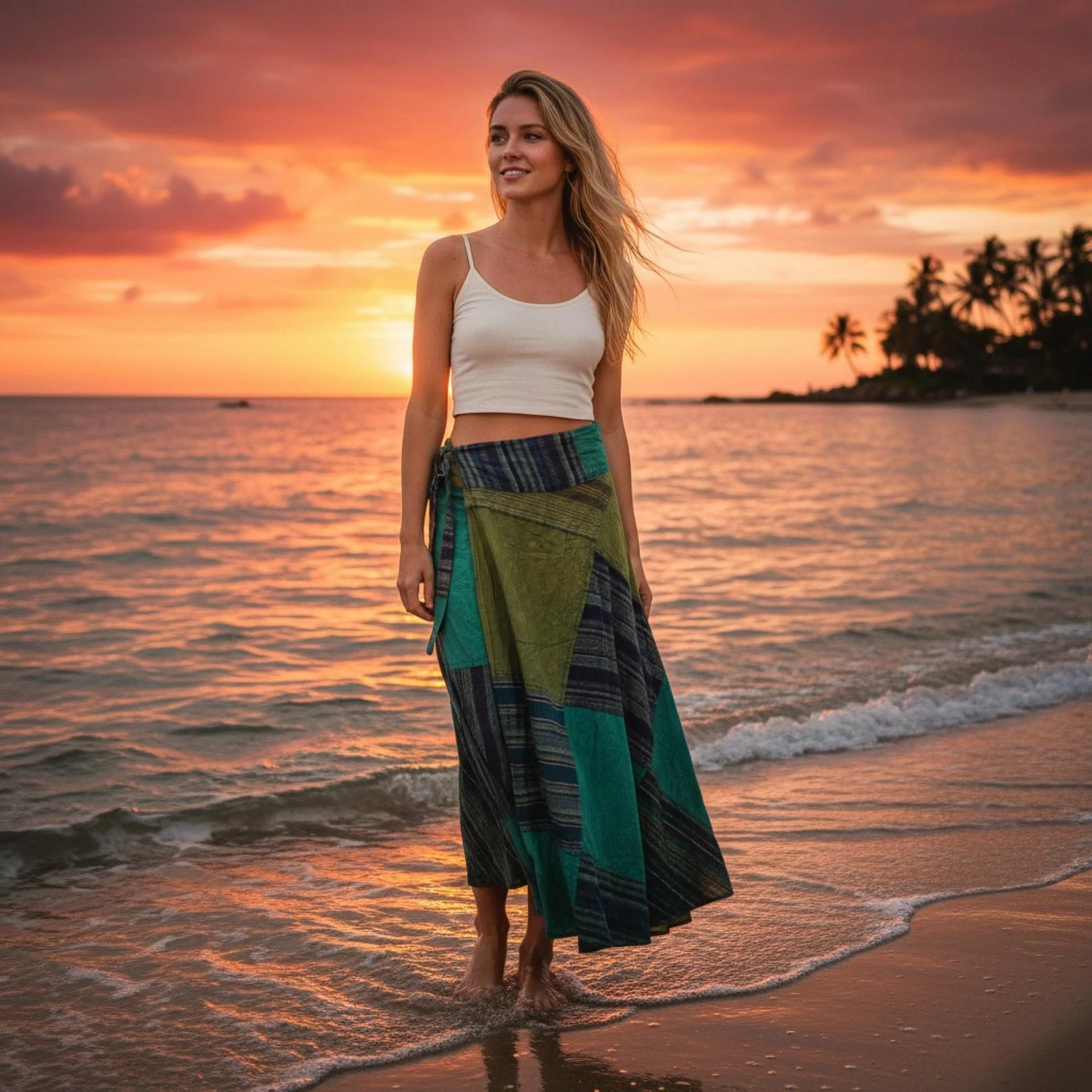 Effortless Holiday Resort Style: Boho Skirts and Handmade Treasures