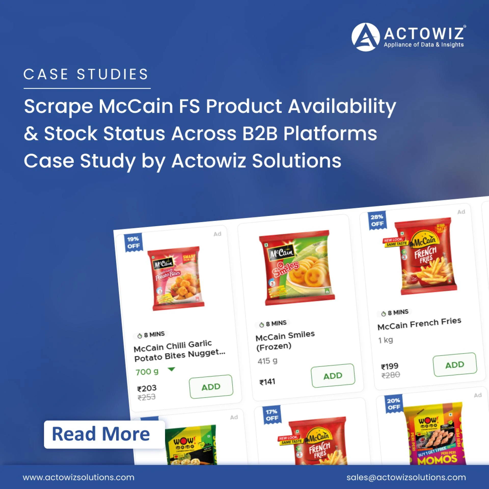 Scrape McCain FS Product Availability & Stock Status | Actowiz Solutions