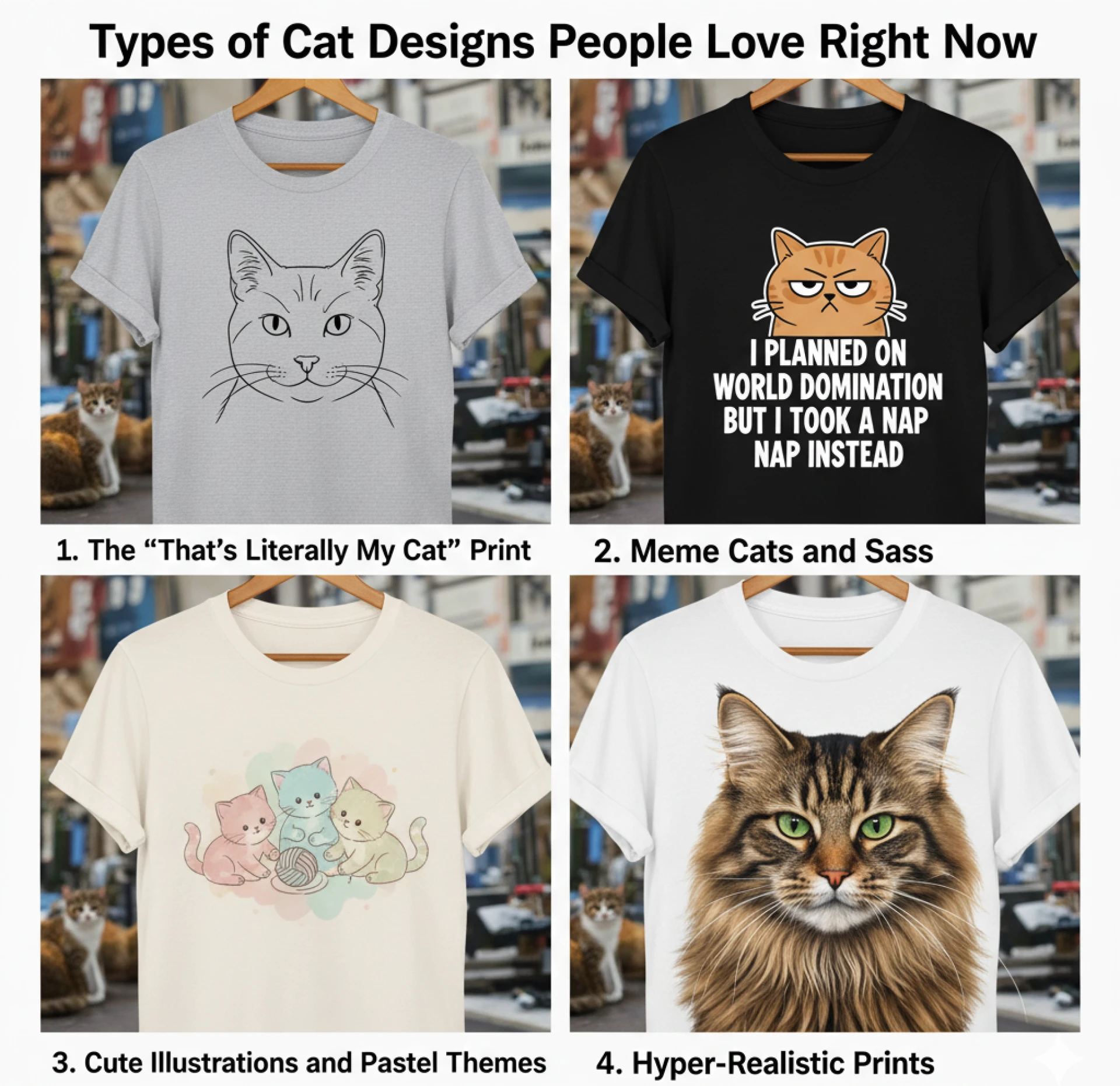Wear Your Cat: Custom Printed Tees