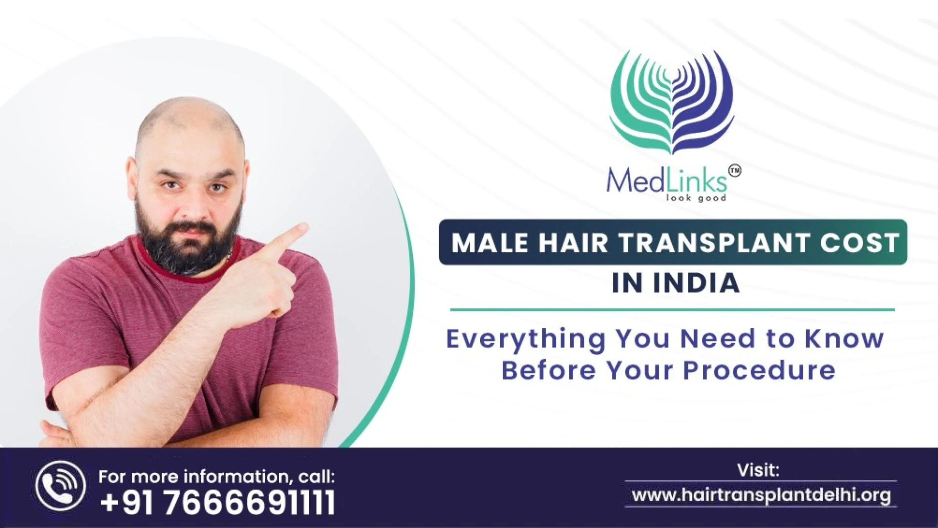 Male Hair Transplant Cost in India: Why MedLinks Is the Trusted Choice.