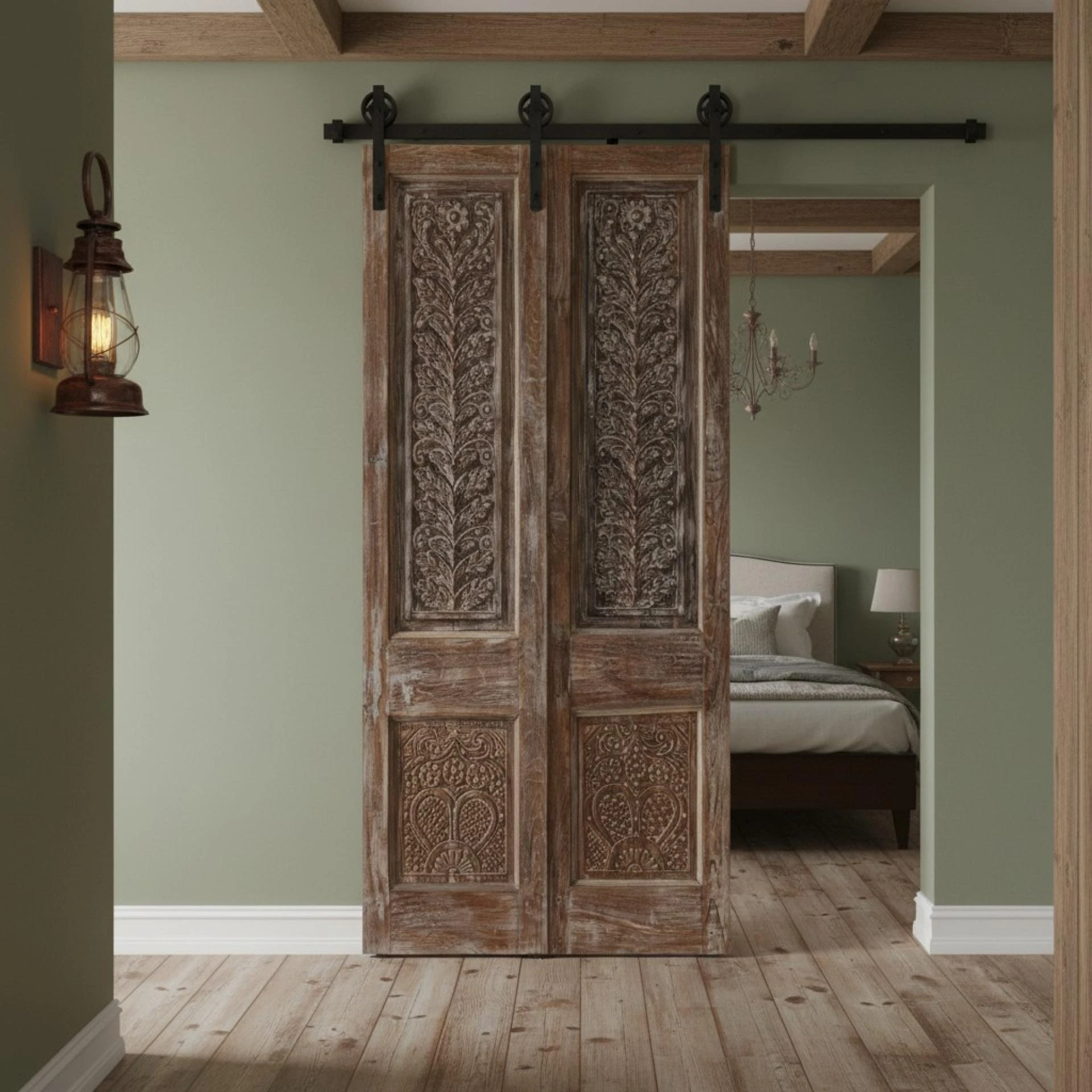 Vintage Maximalist and Carved Wood Doors