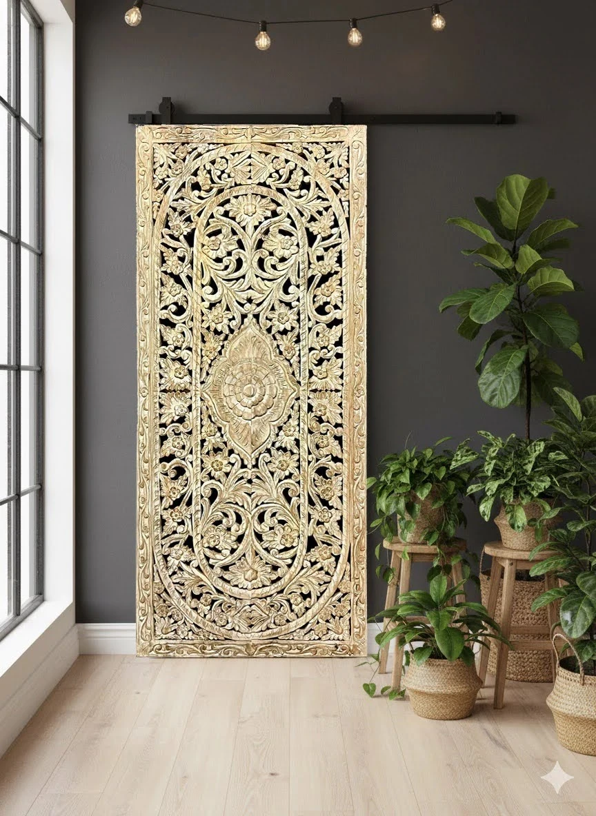 Carved Door Headboards: Where Wellness Meets Wall Art