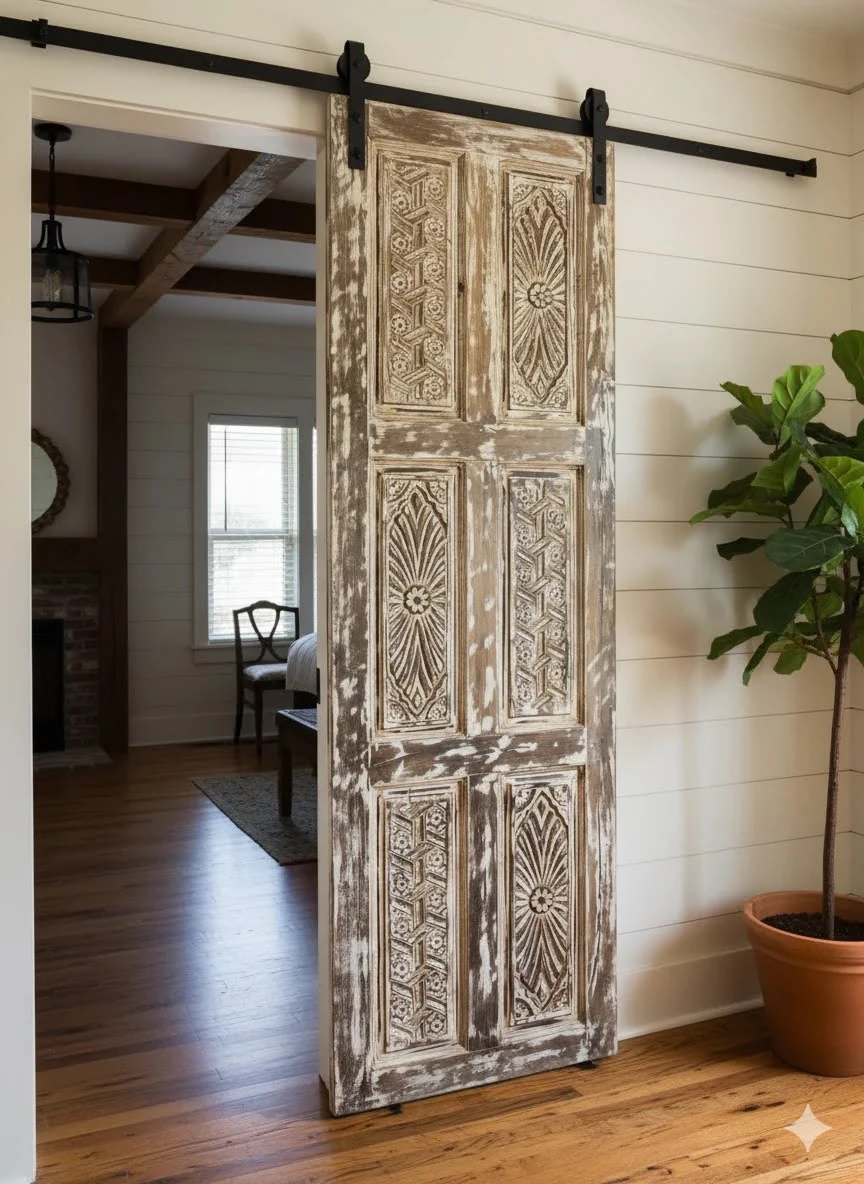 Bringing Nature Indoors with Mogul Interior Carved Doors