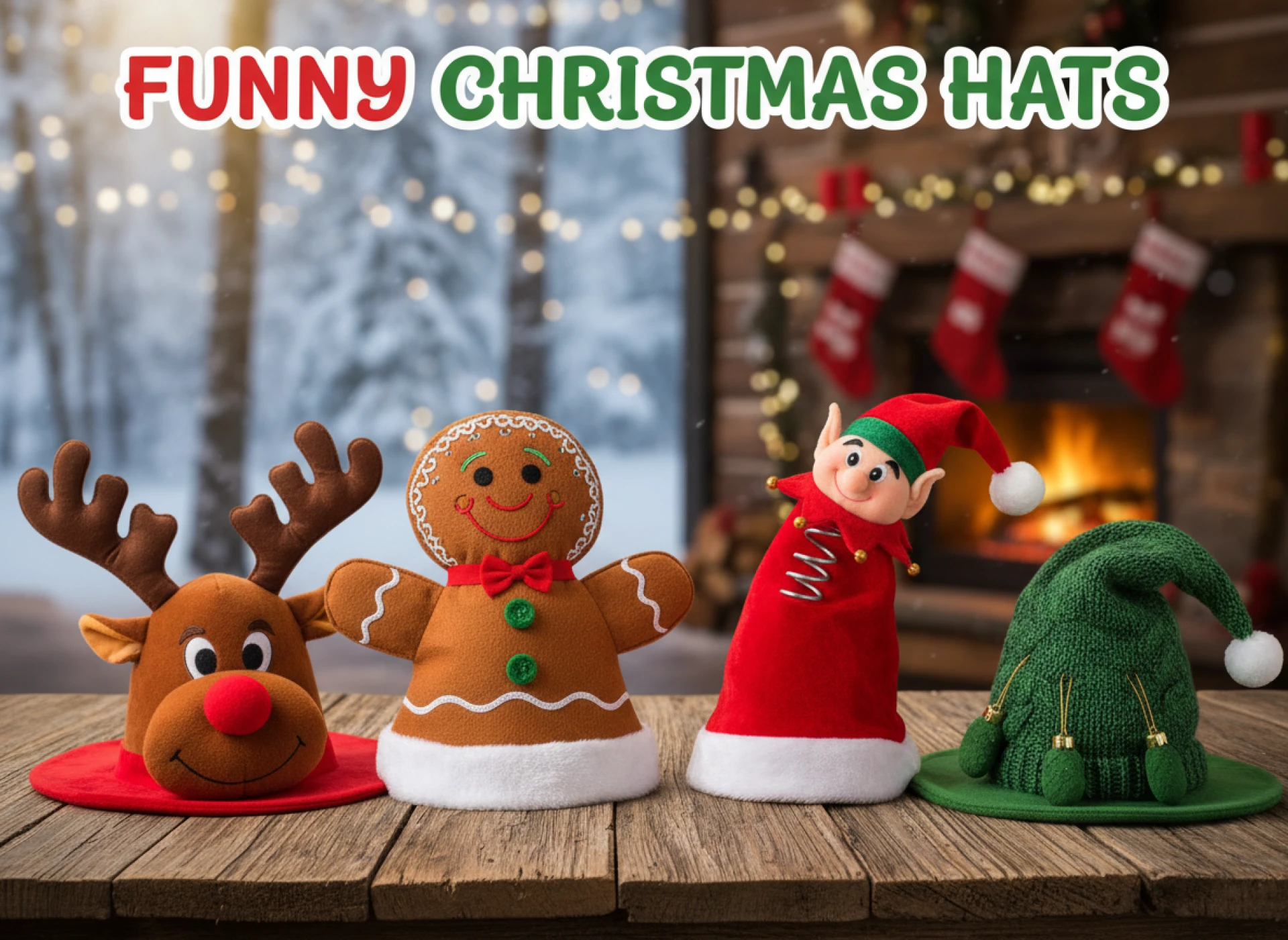 25 Funny Christmas Hats That Steal the Show at Every Party