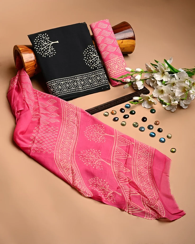 Discover the Beauty of Jaipuri Cotton Suits Online at Bagru Store