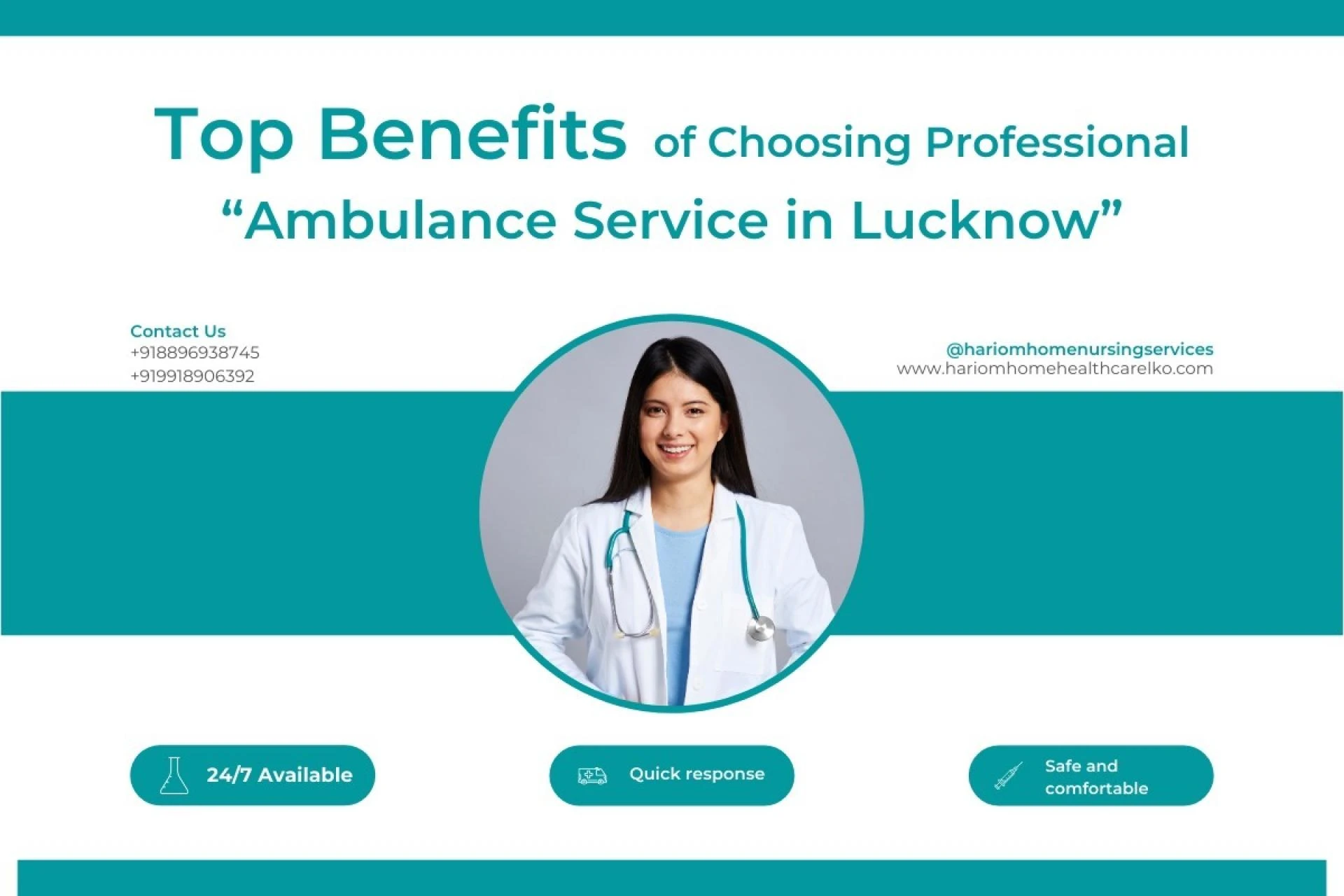 Top Benefits of Choosing Professional Ambulance Service in Lucknow