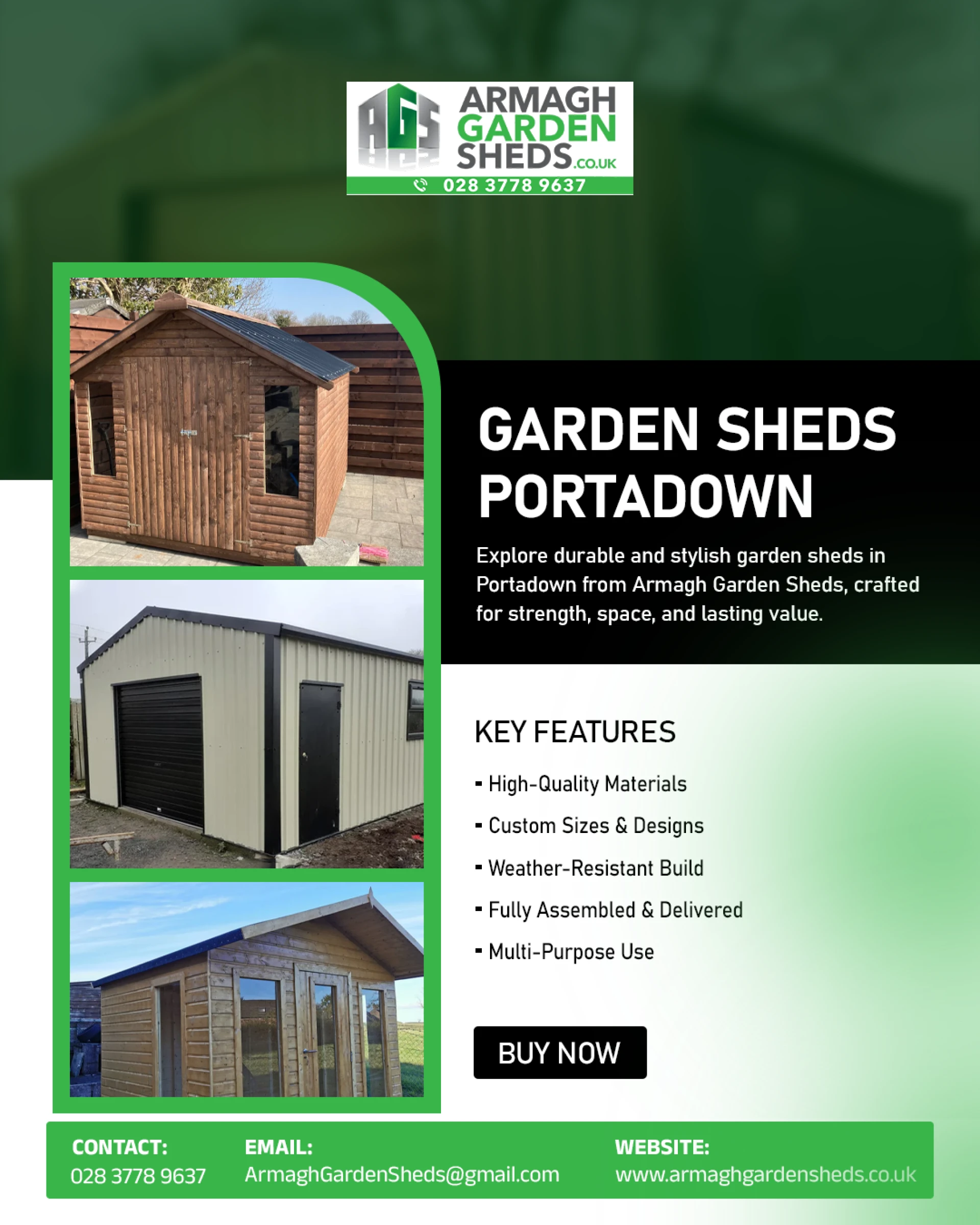 Quality Dog Kennels & Log Stores in Newry by Armagh Garden Sheds