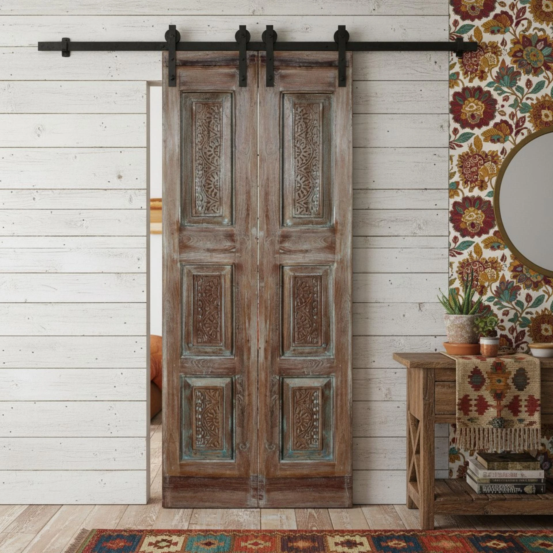 Nature Carved Doors and Wall Decor: The Heart of the Look