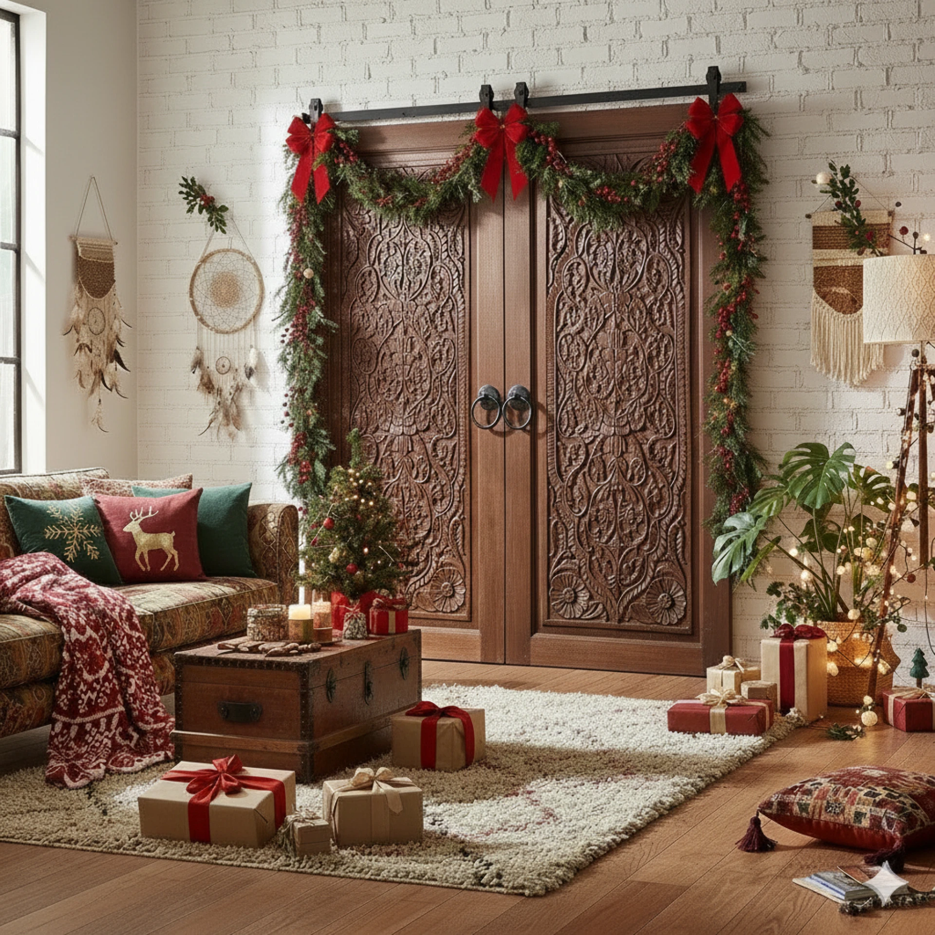 Nature Carved Doors and Wall Decor: The Heart of the Look