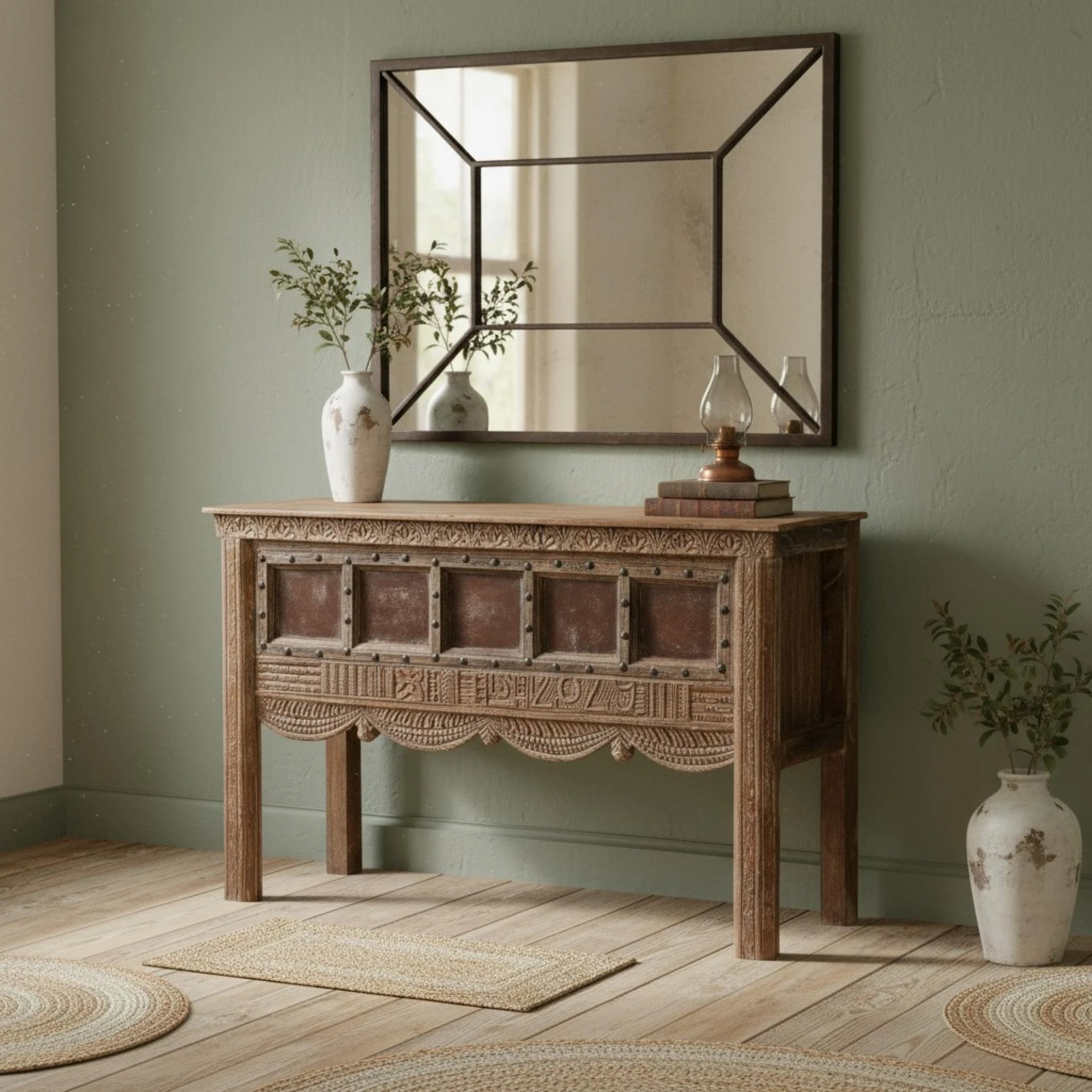 Nature Carved Doors and Wall Decor: The Heart of the Look