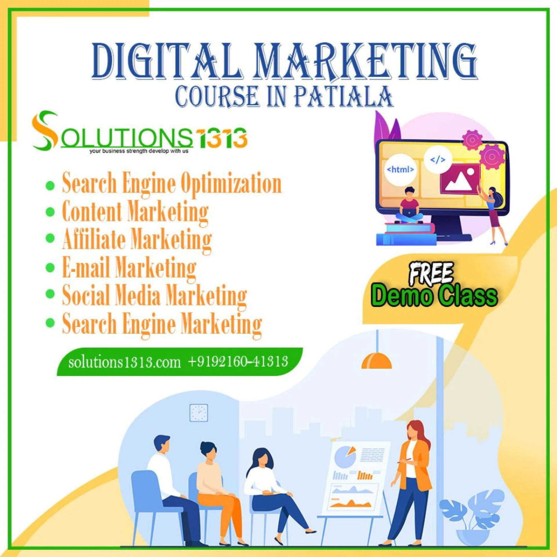 Why Solutions1313 Best Digital Marketing Institute in Patiala Is the Right Choice for a Successful Digital Career