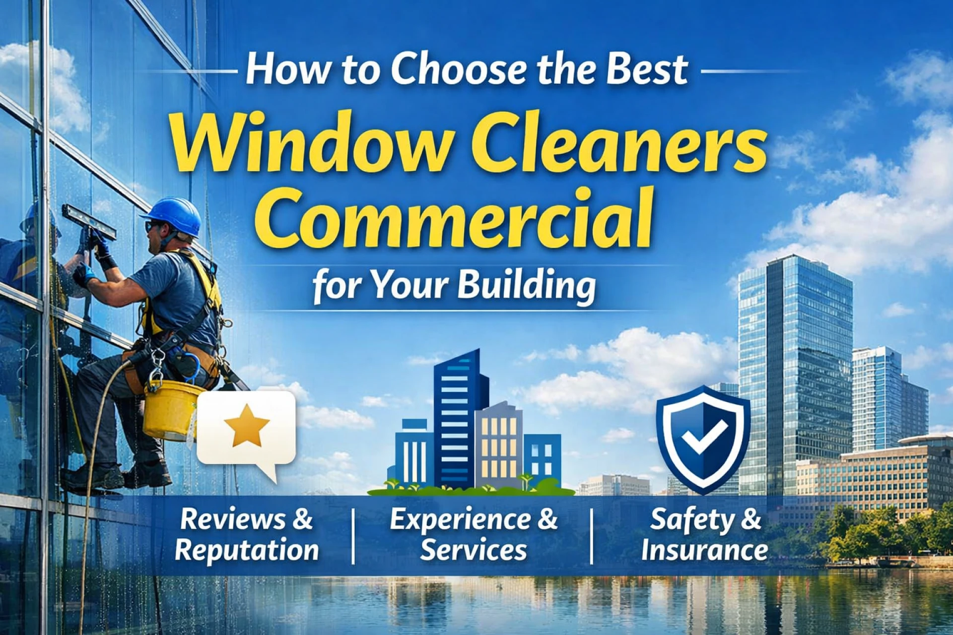 How to Choose the Best Window Cleaners Commercial for Your Building