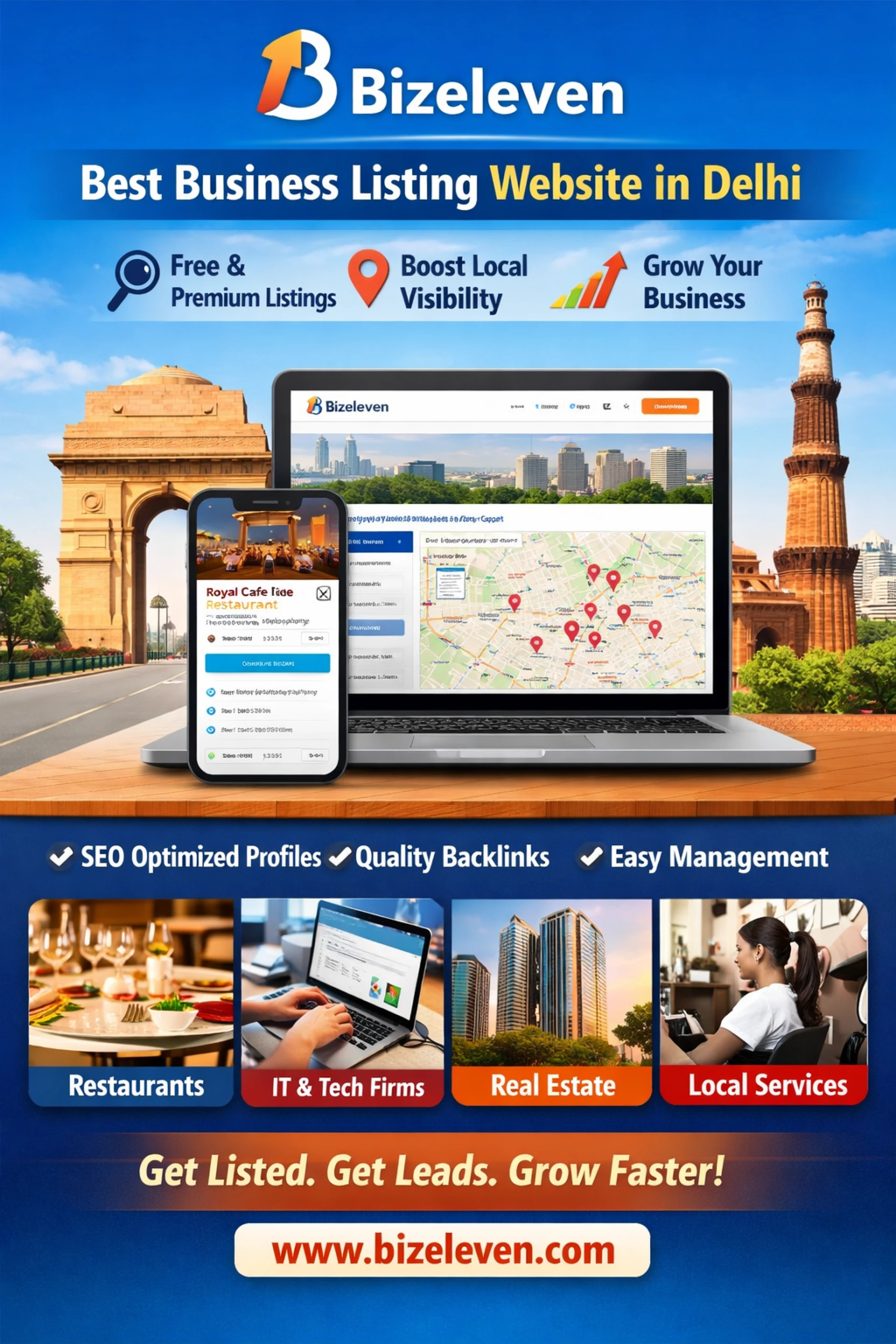 Best Business Listing Website in Delhi | Bizeleven