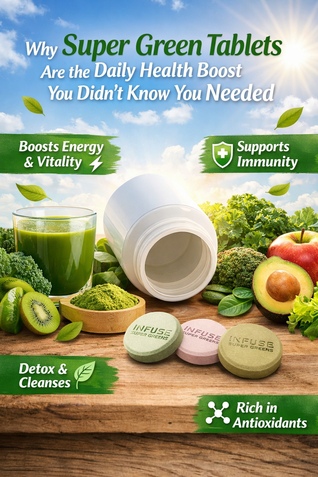 Why Super Green Tablets Are the Daily Health Boost You Didn’t Know You Needed