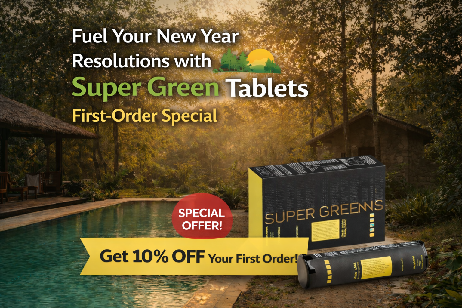 Fuel Your New Year Resolutions with Super Green Tablets – First-Order Special
