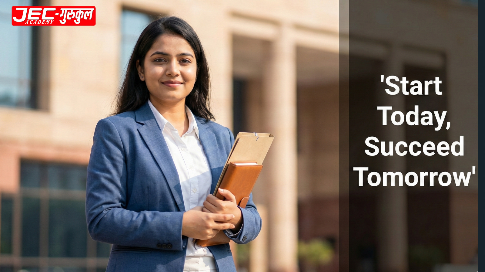 Confident Indian student ready for SSC CGL exam after completing preparation strategy for beginners