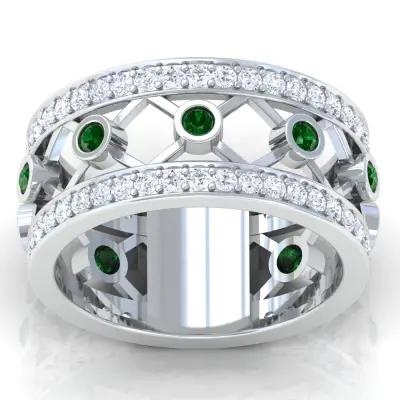 Find the Perfect Emerald Wedding Band and Ring for Your Love Story