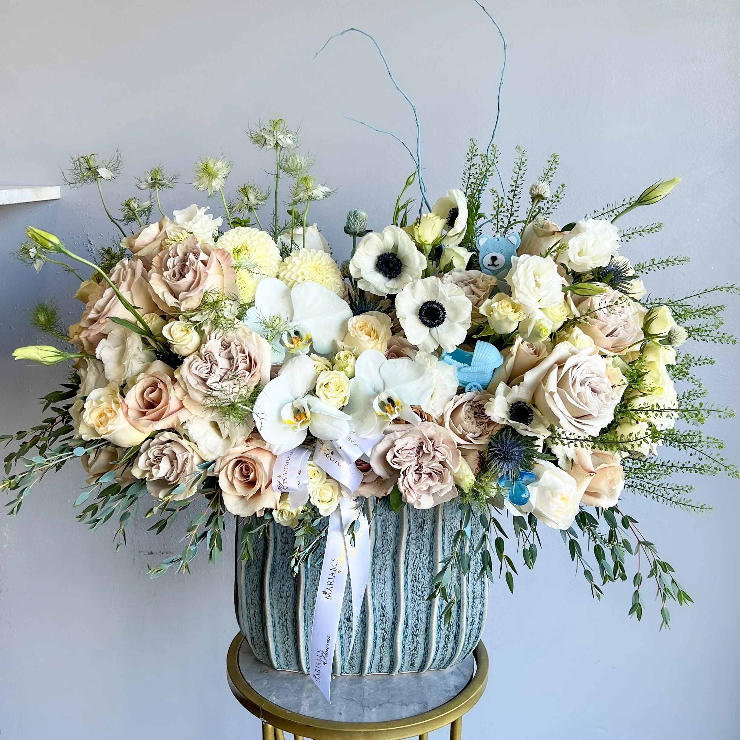 Premium Baby Boy Floral Arrangements in the USA: Perfect Gift for Newborn Celebrations