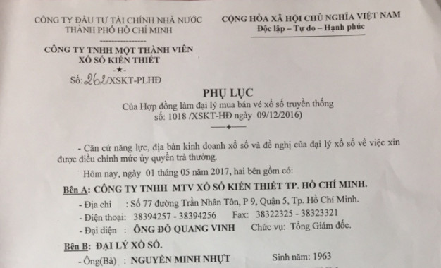 Giấy chứng nhận đủ điều kiện kinh doanh xổ số