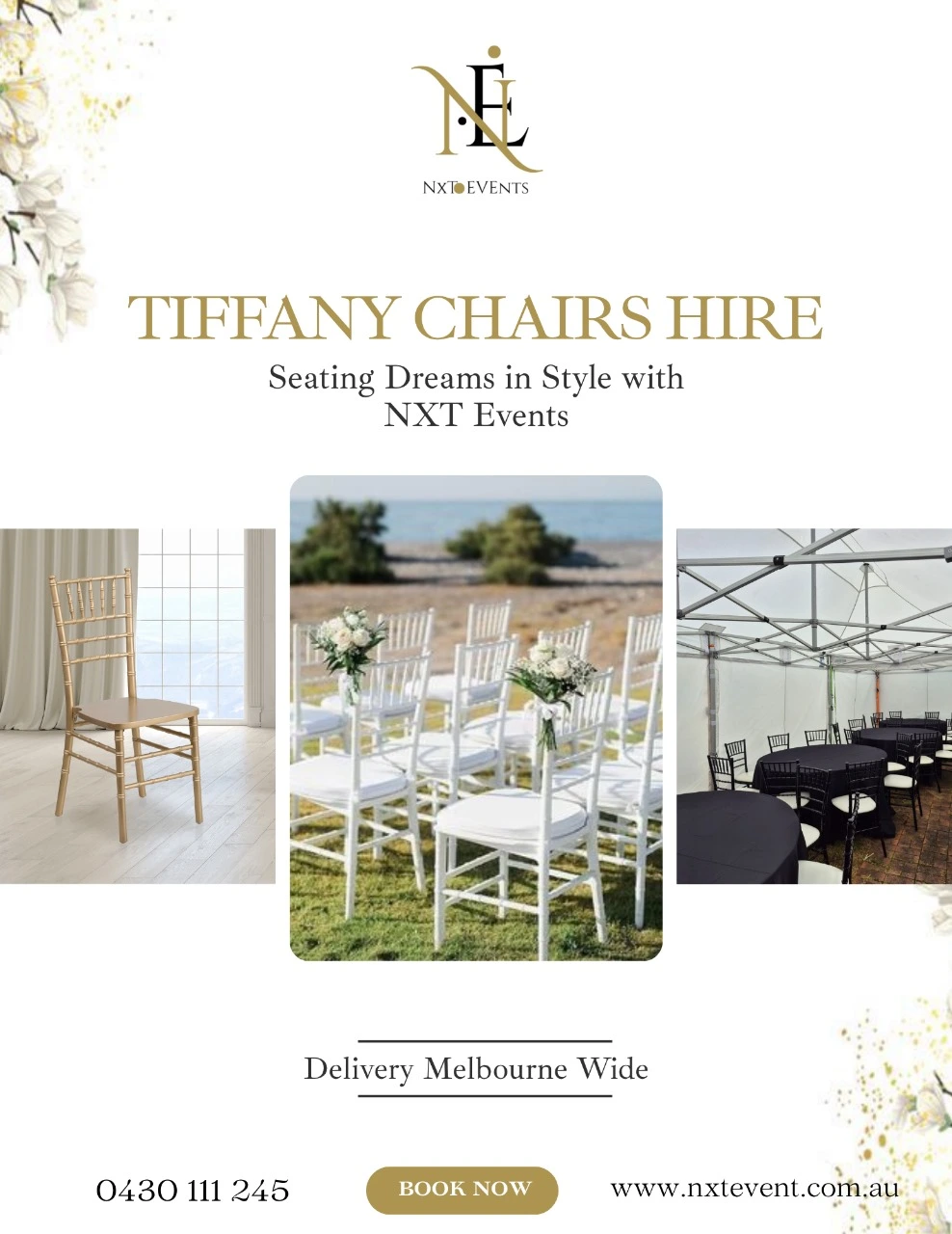 Why Tiffany Chairs Are the First Choice for Melbourne Weddings