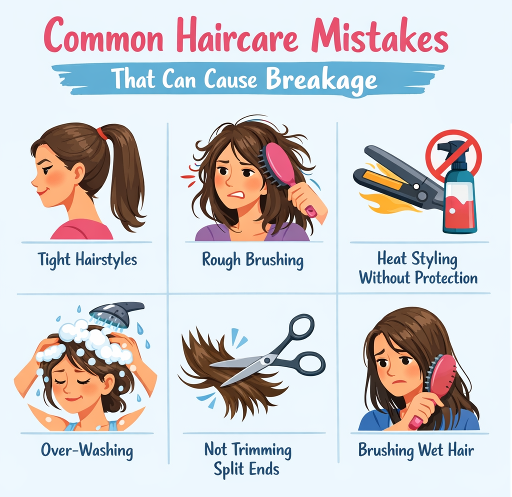 Common Haircare Mistakes That Cause Breakage