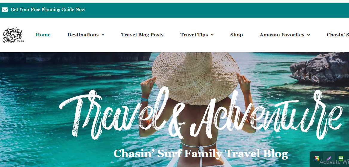 Chasin Surf is a family travel blog that consists of a compilation