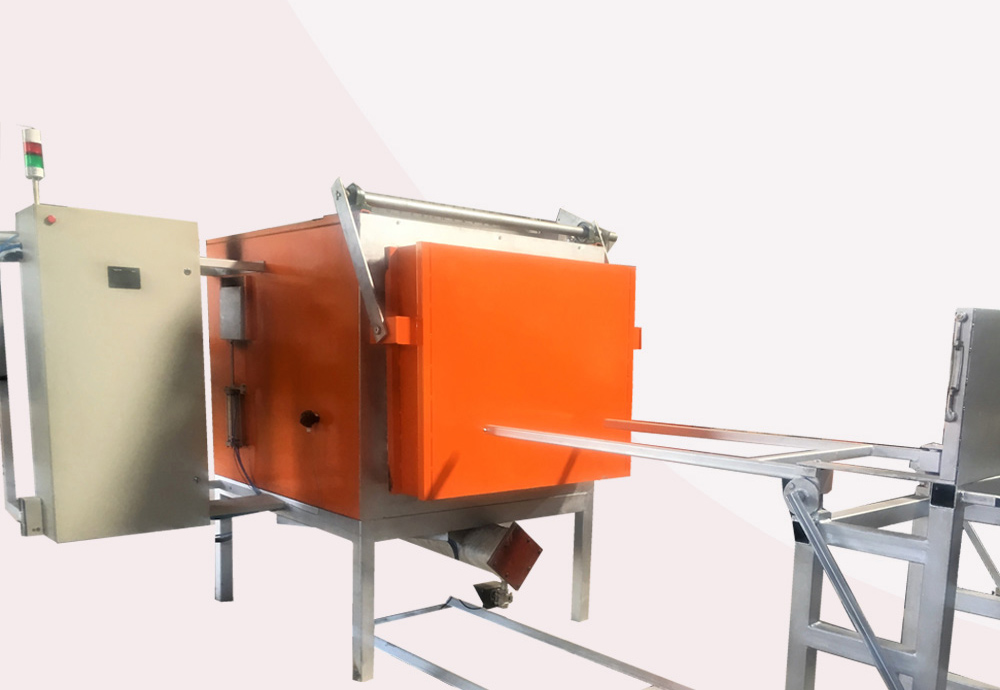 shell firing furnace for foundry shell molding