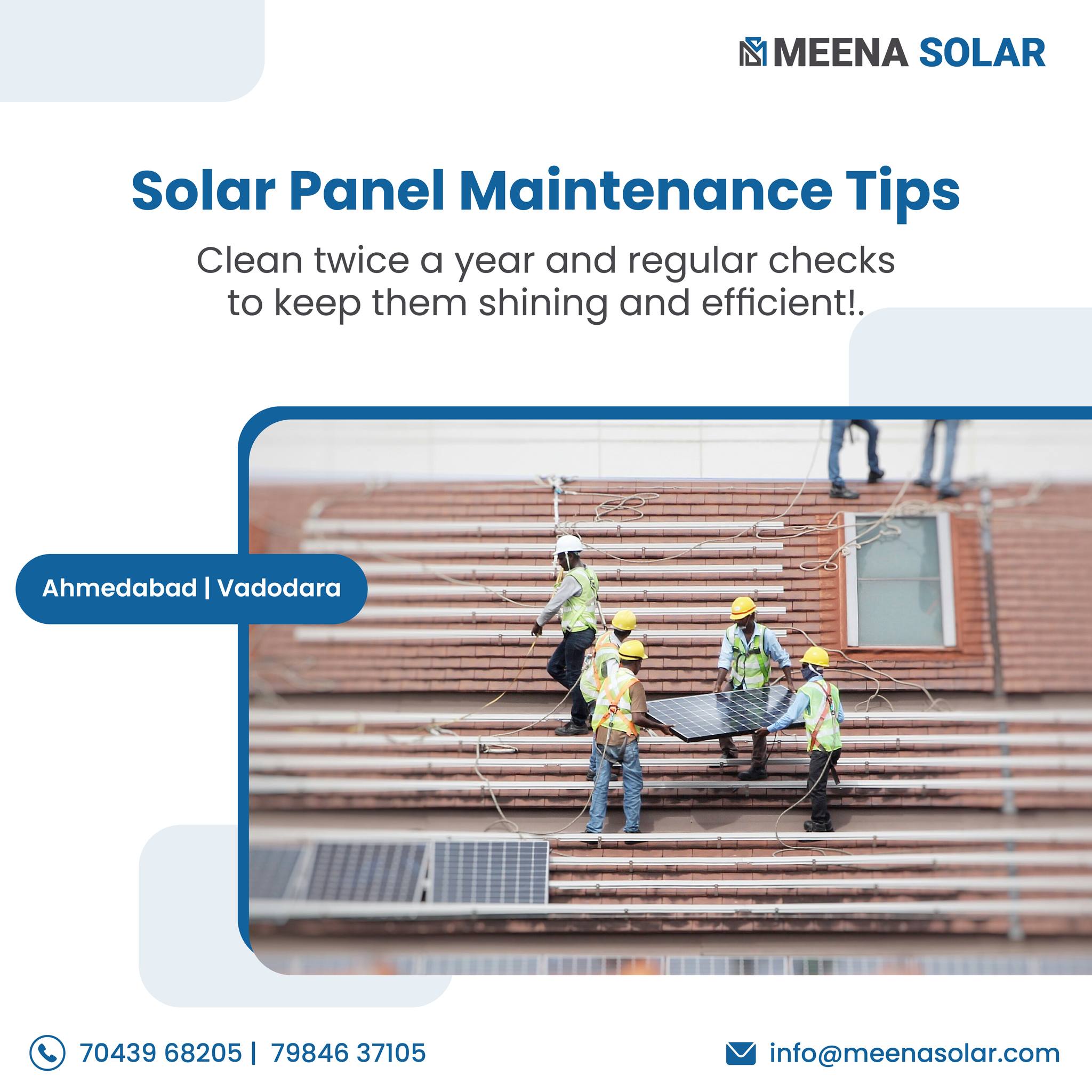 Professional Solar Panel Cleaning and Care Solutions in Vadodara | Meena Solar