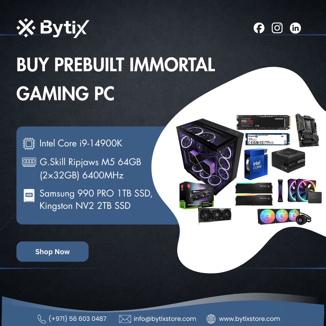 Top Reasons to Choose a Prebuilt Immortal Gaming PC in UAE