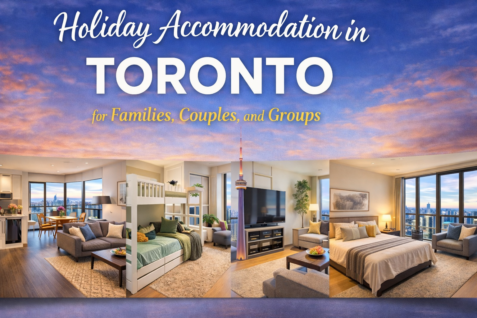 Holiday Accommodation in Toronto for Families, Couples, and Groups