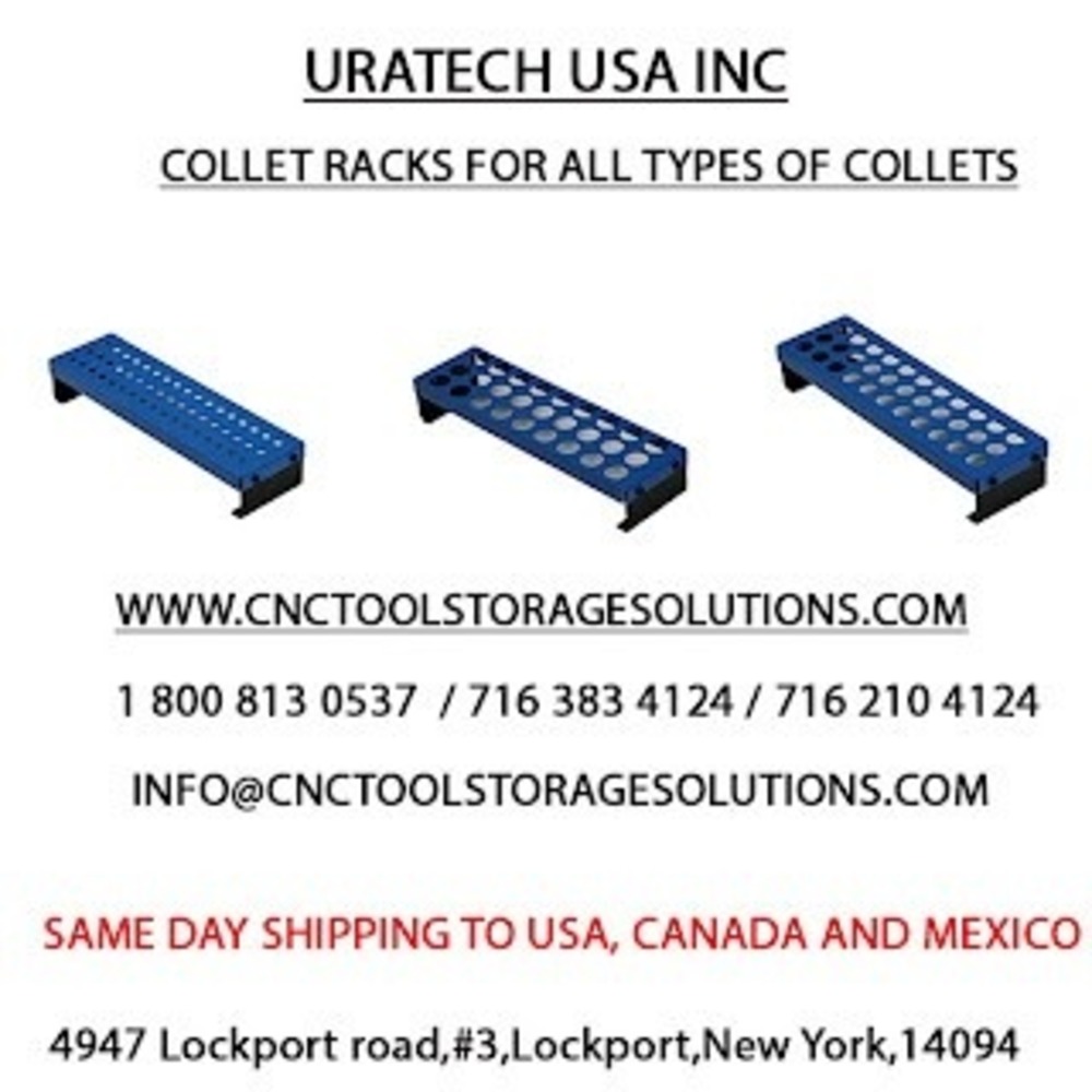 Uratech R8 Collet Holder for Organized Tool Storage